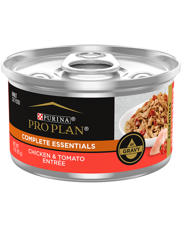 Purina Pro Plan Complete Essentials Chicken & Tomato Entrée in Gravy Wet Cat Food