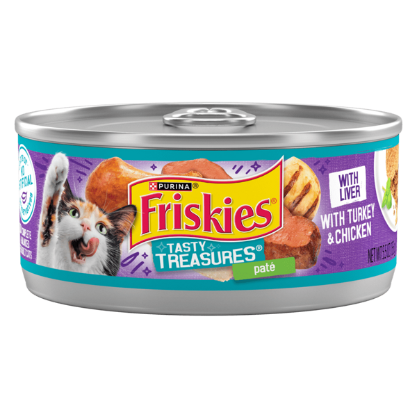 Friskies Tasty Treasures With Turkey and Liver in Gravy Wet Cat Food