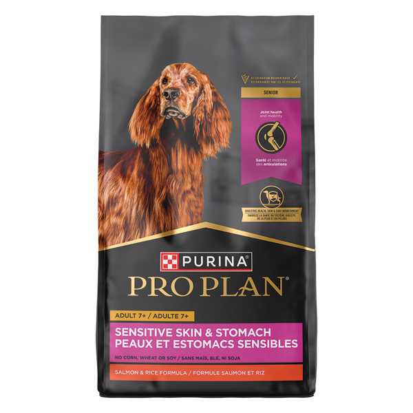 Purina Pro Plan Pro Plan Adult 7+ Sensitive Skin & Stomach Salmon & Rice Dry Dog Food