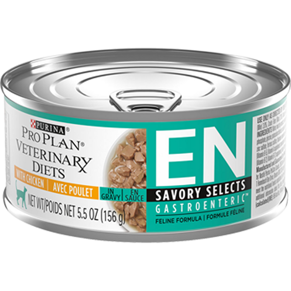 Purina Pro Plan Veterinary Diets EN Gastroenteric Savory Selects With Chicken In Gravy Wet Cat Food