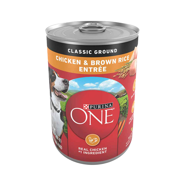 Purina ONE Chicken & Brown Rice Entrée Classic Ground Wet Dog Food
