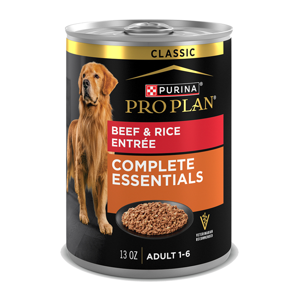Purina Pro Plan Pro Plan Complete Essentials Adult Beef & Rice Entrée Classic Wet Dog Food