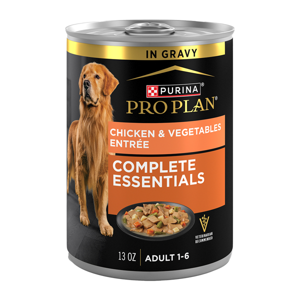 Purina Pro Plan Pro Plan Complete Essentials Adult Chicken & Vegetables Entrée Slices in Gravy Wet Dog Food