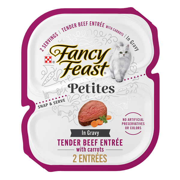 Fancy Feast Petites Tender Beef Entrée With Carrots in Gravy Wet Cat Food