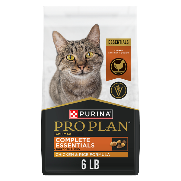 Purina Pro Plan Pro Plan Adult Complete Essentials Shredded Blend Chicken & Rice Dry Cat Food
