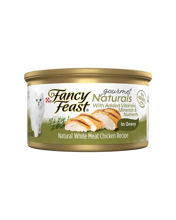 Fancy Feast Gourmet Naturals White Meat Chicken Recipe in Gravy Wet Cat Food