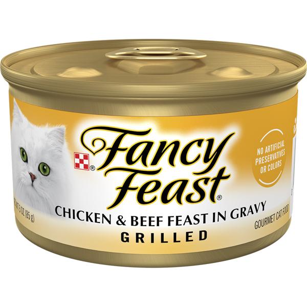 Fancy Feast Grilled Chicken & Beef Feast in Gravy Wet Cat Food