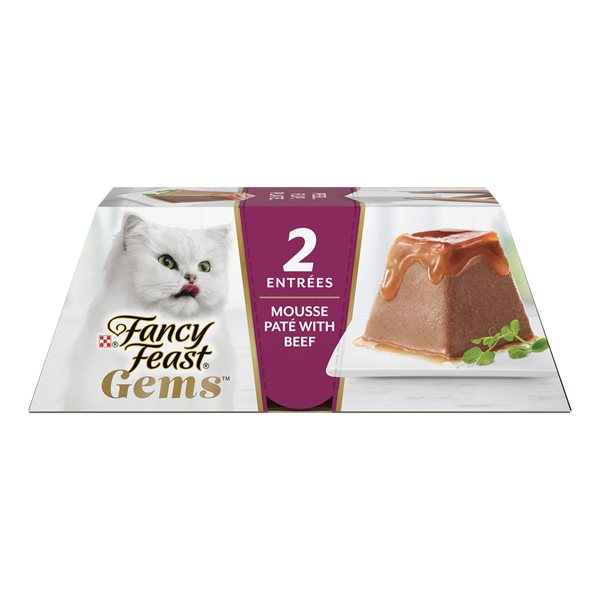 Fancy Feast Gems Mousse Paté With Beef Wet Cat Food