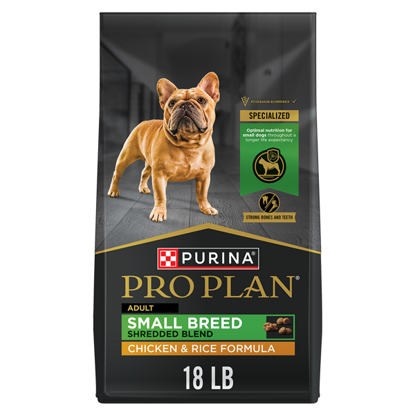 Purina Pro Plan Pro Plan Adult Small Breed Shredded Blend Chicken & Rice Formula Dry Dog Food