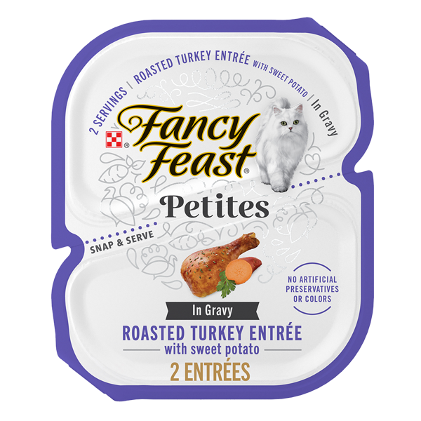 Fancy Feast Petites Roasted Turkey Entrée With Sweet Potato In Gravy Wet Cat Food