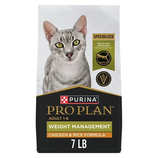Purina Pro Plan Adult Weight Management Chicken & Rice Formula Dry Cat Food