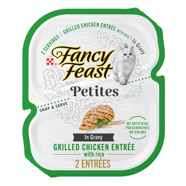 Fancy Feast Petites Grilled Chicken Entrée With Rice in Gravy Wet Cat Food