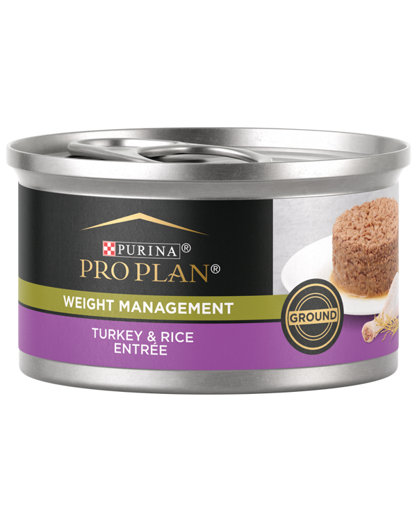 Purina Pro Plan Pro Plan Weight Management Turkey & Rice Ground Wet Cat Food