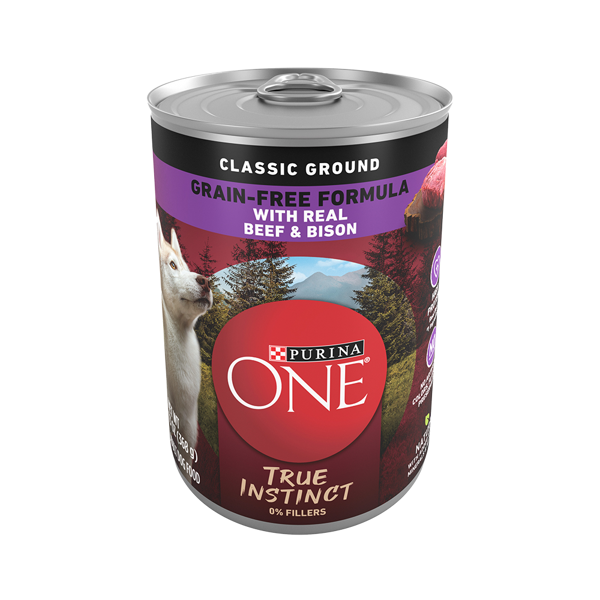 Purina ONE True Instinct Classic Ground Grain-Free Beef & Bison Wet Dog Food