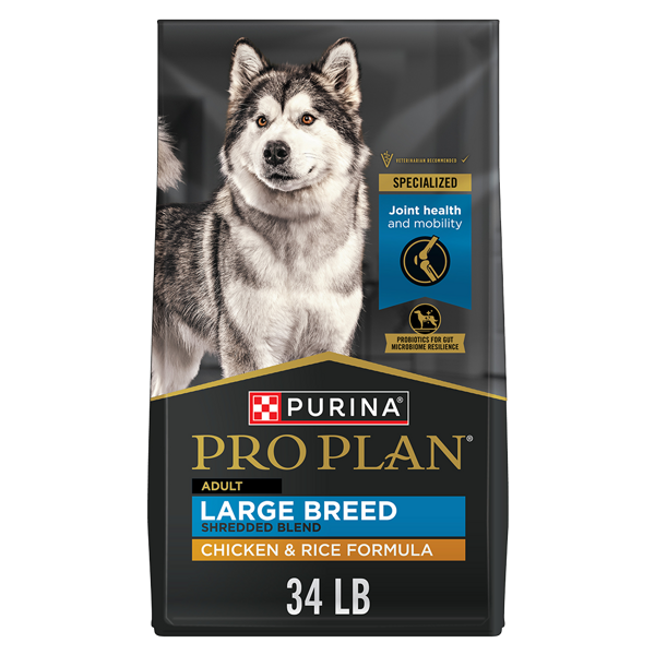 Purina Pro Plan Pro Plan Adult Large Breed Shredded Blend Chicken & Rice Dry Dog Food