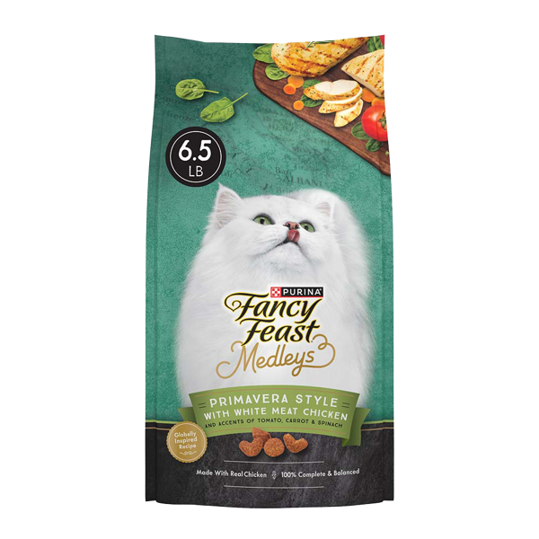 Fancy Feast Medleys Primavera Style With White Meat Chicken Dry Cat Food