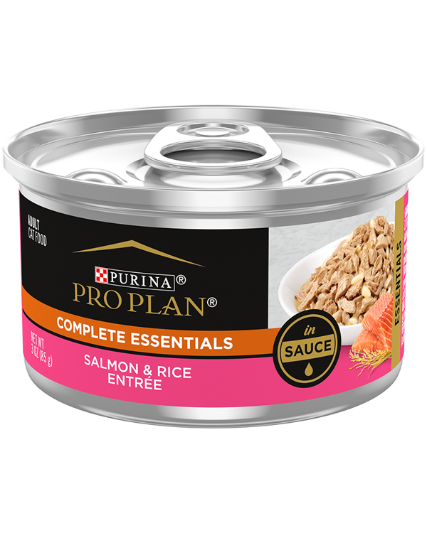 Purina Pro Plan Complete Essentials Salmon & Rice Entrée in Sauce Wet Cat Food