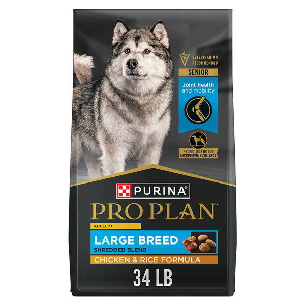Purina Pro Plan Pro Plan Adult 7+ Shredded Blend Chicken & Rice Large Breed Senior Dry Dog Food
