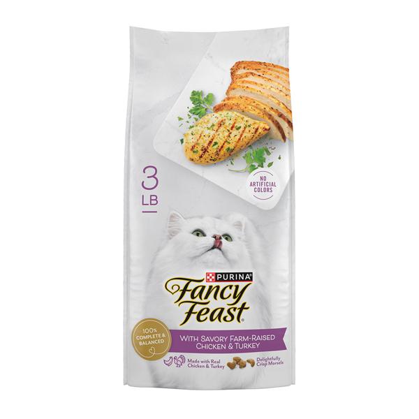 Fancy Feast Dry Cat Food With Savory Farm-Raised Chicken & Turkey