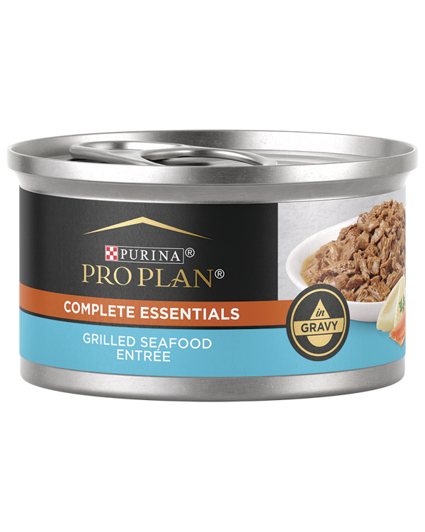 Purina Pro Plan Pro Plan Complete Essentials Grilled Seafood Entrée in Gravy Wet Cat Food