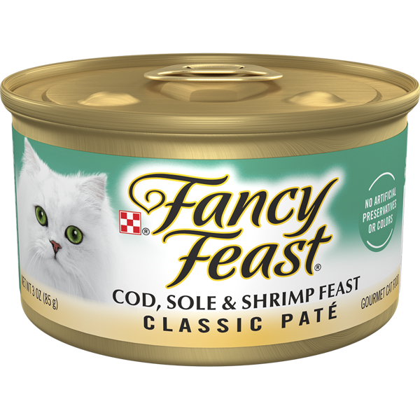 Fancy Feast Classic Paté Cod, Sole & Shrimp Wet Cat Food