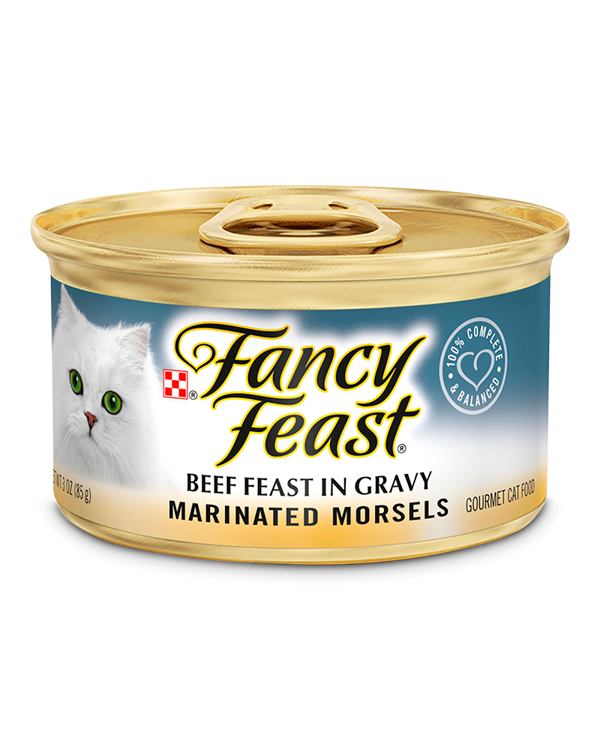 Fancy Feast Marinated Morsels Beef Feast in Gravy Wet Cat Food