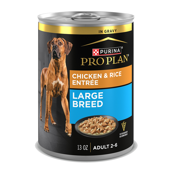 Purina Pro Plan Pro Plan Adult Large Breed Chicken & Rice Entrée in Gravy Wet Dog Food