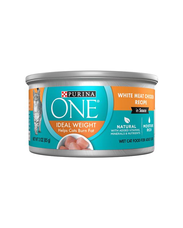 Purina ONE Ideal Weight White Meat Chicken Recipe In Sauce Wet Cat Food