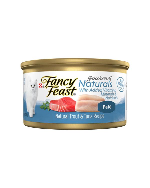 Fancy Feast Gourmet Naturals Trout & Tuna Recipe Pate Wet Cat Food