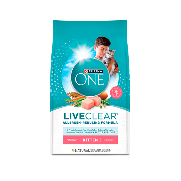 Purina ONE LiveClear Allergen Reducing Kitten Dry Cat Food Chicken