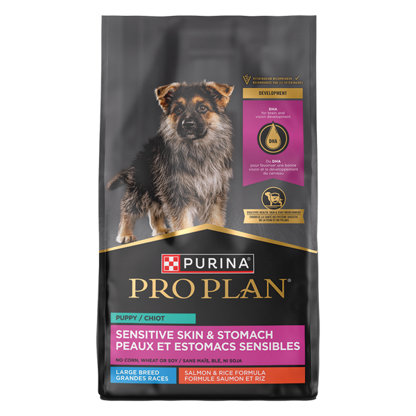 Purina Pro Plan Sensitive Skin and Stomach Puppy Large Breed Salmon & Rice Dry Dog Food