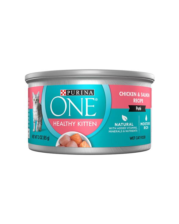 Purina ONE Healthy Kitten Chicken & Salmon Recipe Wet Cat Food