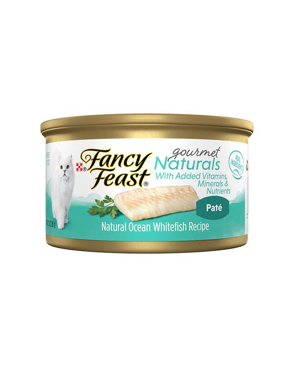 Fancy Feast Gourmet Naturals Whitefish Recipe Pate Wet Cat Food