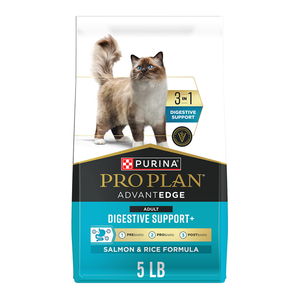 Purina Pro Plan Pro Plan AdvantEDGE Adult Digestive Support+ Salmon & Rice Formula Dry Cat Food