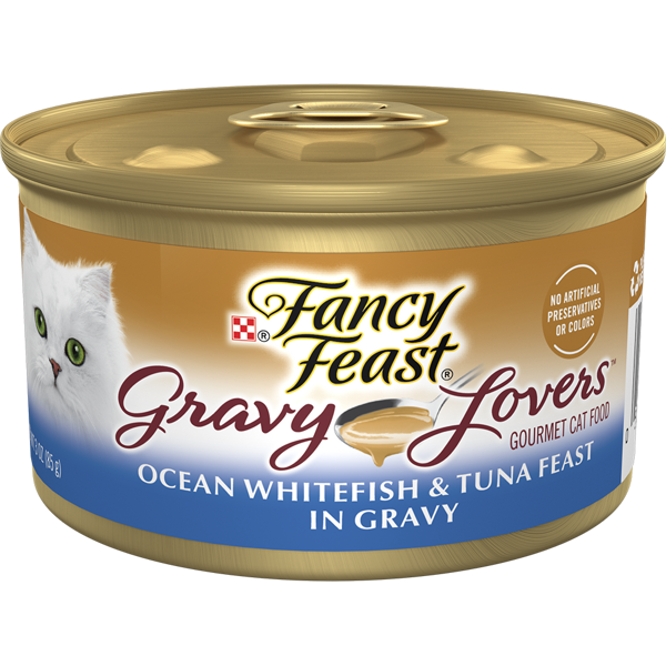Fancy Feast Gravy Lovers Ocean Whitefish & Tuna Feast In Gravy Wet Cat Food