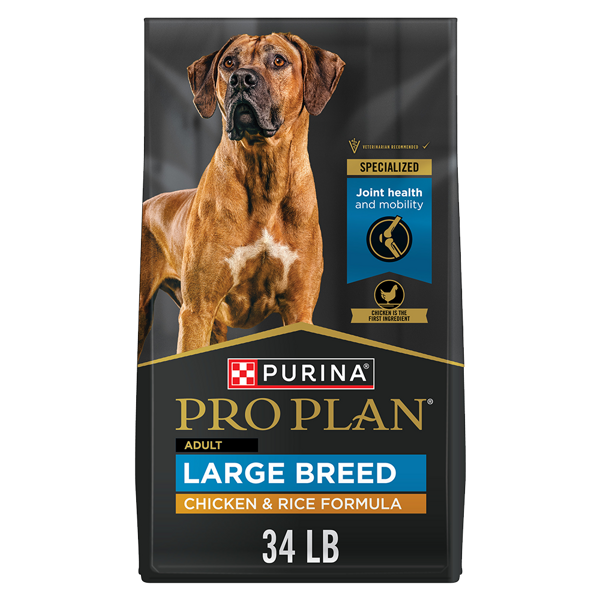 Purina Pro Plan Adult Large Breed Chicken & Rice Formula Dry Dog Food