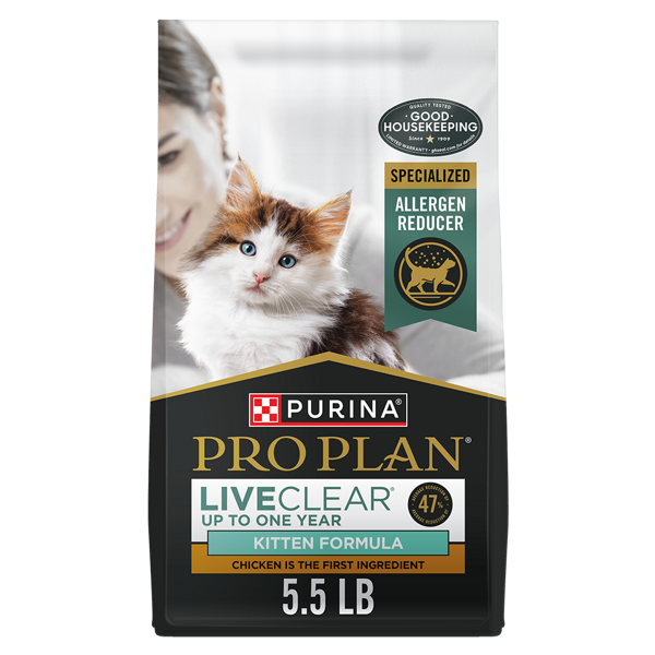 Purina Pro Plan LiveClear Kitten Chicken & Rice Formula Dry Cat Food