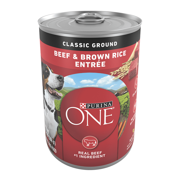 Purina ONE Beef & Brown Rice Entrée Classic Ground Wet Dog Food