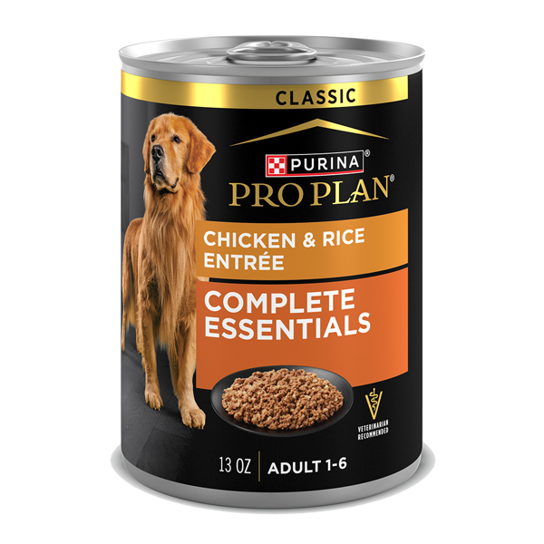Purina Pro Plan Complete Essentials Adult Chicken & Rice Entrée Classic Wet Dog Food
