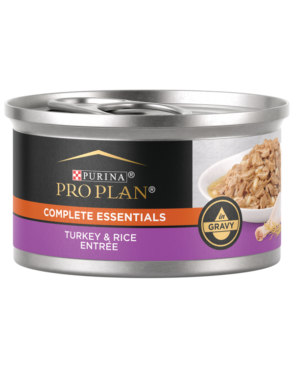 Purina Pro Plan Complete Essentials Turkey & Rice Entrée in Gravy Wet Cat Food
