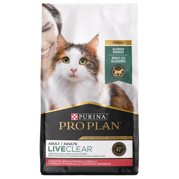 Purina Pro Plan Pro Plan LiveClear Allergen Reducing Sensitive Skin & Stomach Turkey Dry Cat Food