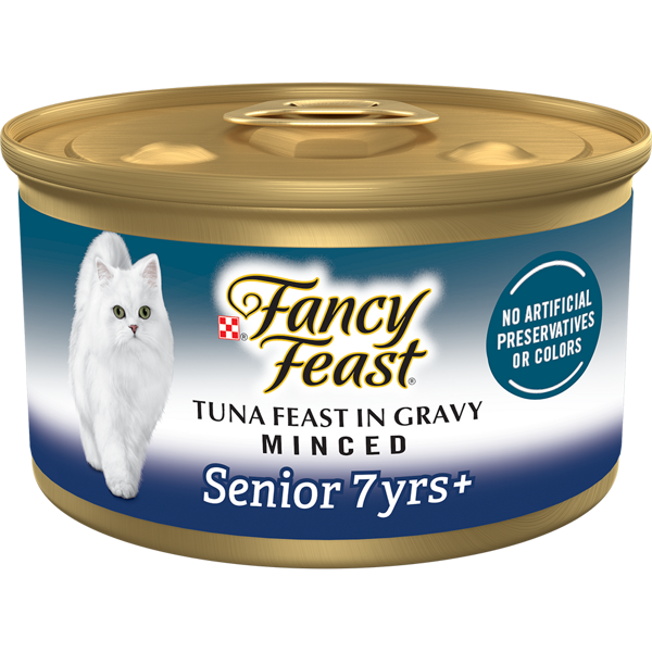 Fancy Feast Senior 7+ Minced Tuna Feast in Gravy Wet Cat Food