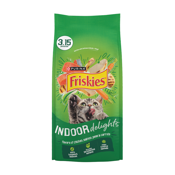 Friskies Friskies Indoor Delights Dry Cat Food Chicken & Salmon Flavor