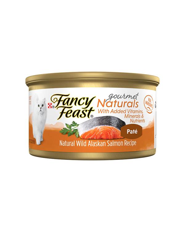 Fancy Feast Gourmet Naturals Wild Alaskan Salmon Recipe Pate Wet Cat Food