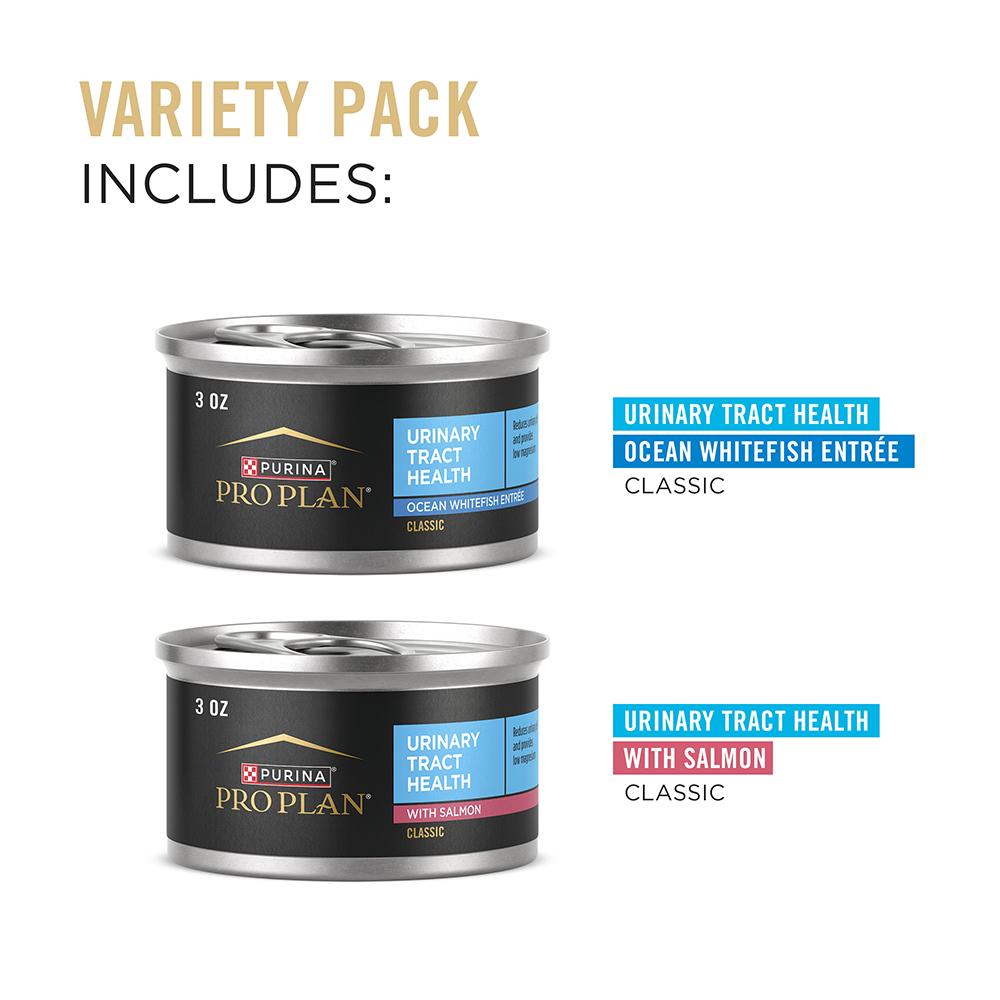 Purina Pro Plan Urinary Tract Health Variety Pack, Ocean Whitefish and ...