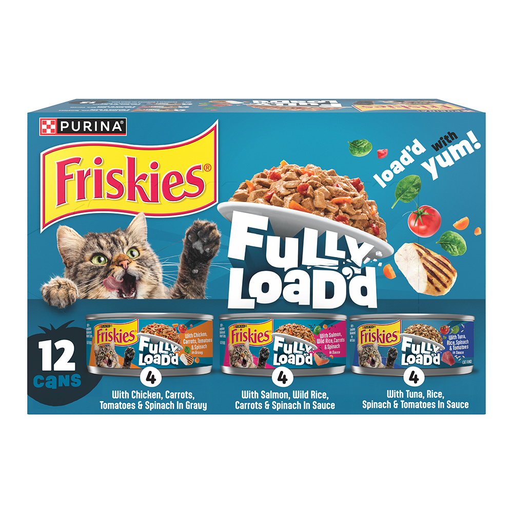 Fully Loading Friskies Fully Load’d Wet Cat Food 12 Count Variety Pack With Chicken ...
