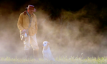Mike Steward and dog