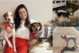 Dr. Emanuela posing with two small dogs