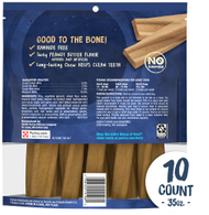 Reverso del empaque de Busy con sabor a mantequilla de maní