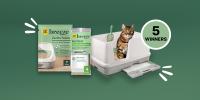 a chance to win 1 of 5 Tidy Cats Breeze Systems plus a year of pellets and pads